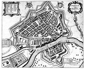 Merianplan der Stadt Kassel von 1646