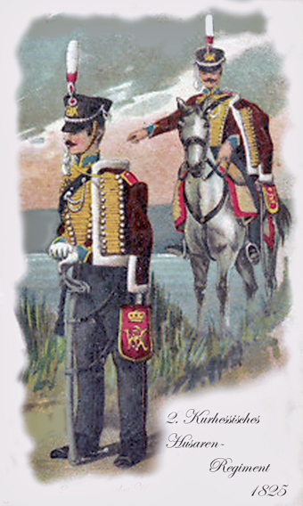 Uniformen des 2. Hess. Husarenregiments 