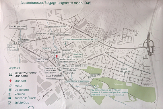 Kartierung der Begegnungsorte nach 1945 
