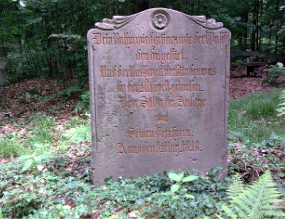 Gedenksteine für Friedrich Ludwig von Witzleben im Kaufunger Wald 