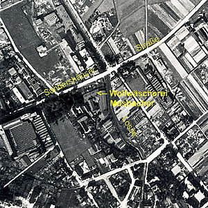 Sandershäuser Straße 48 Wollwäscherei Mosbacher Luftbild von 1928