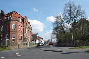 Pfarrstraße Ecke Eichwaldstraße