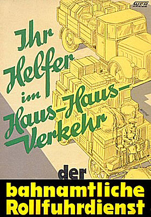 Helfer im Haus und Verkehr der Bahn, Werbung