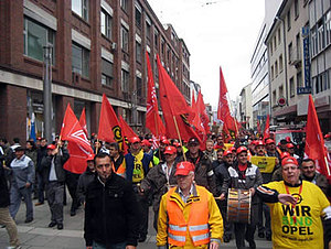 ‎Demonstration der IGM "Wir sind Opel"