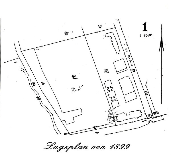 Lageplan von 1899