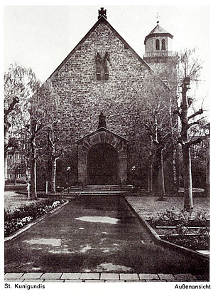 Zugang zur St. Kunigundis Kirche 1978