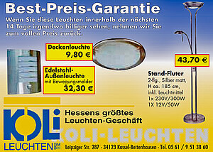 Werbung Koli-Leuchten 2007