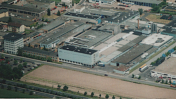 Luftbild des Kasseler Werkes 1990er Jahre 