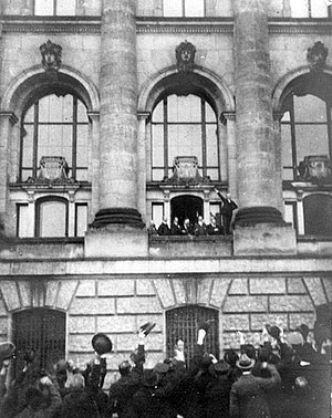 Ausrufung Republik Scheidemann_1918