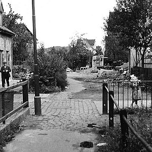 Inselweg 1952 Verfüllung Walter Schiller