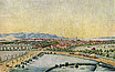 Historische Ortsansicht von Philipp Levy Feidel , Blick auf Kassel von Osten 1829