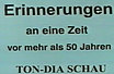 Erinnerung an eine Zeit vor über 50 Jahren