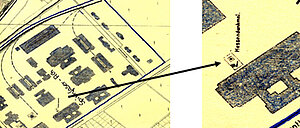 Standort des Denkmals bei der Munitionsfabrik