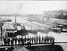 Schiffer auf der Kaimauer, Eröffnung des Hafens 1895