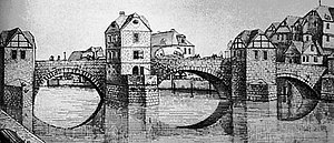 Brücke ueber die Fulda aus 1512