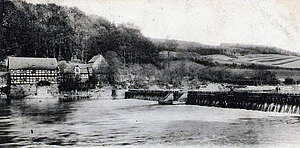 Mühle und Wehr Spiekershausen, 1902