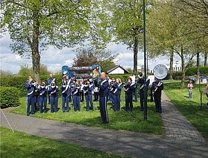 Musikkapelle im Vereinsgelände