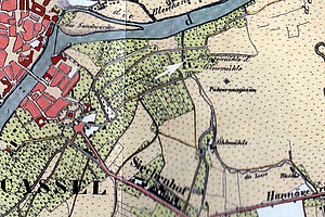 Plan von Cassel 1840