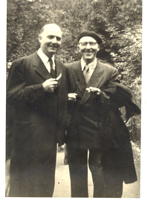 Pfarrer Emil Weber (li) und Pfarrer Kühn (re) Pfarrer Emil Weber (li) und Pfarrer Kühn (re)