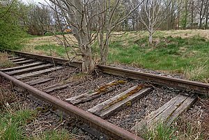 Stillgelegtes Industriegleis am Wahlebach