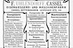 Werbung der Fa. Uhlendorff im Adressbuch der Residenzstadt Cassel von 1911