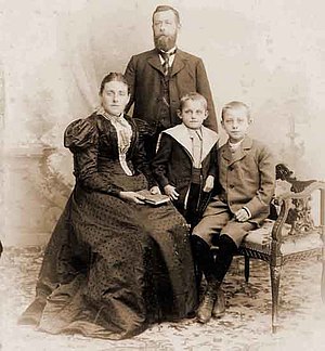 Bürgermeister Müller mit Familie
