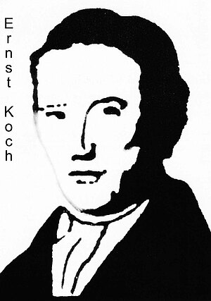 Ernst Koch schwarz/weis Druck