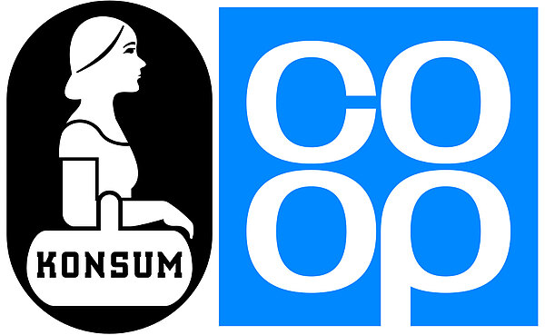 Altes und neues Konsum-Logo