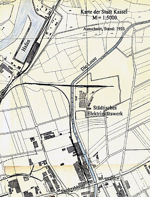 Karte von 1935