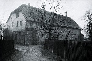 Reste der Burg 1930 Blick auf den Eingang