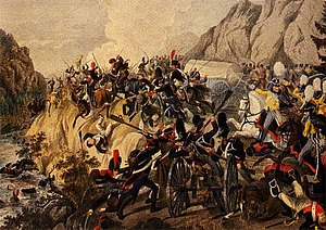 Malerei "Schlacht an der Katzbach 1813 innerhalb der historischen Befreiungskriege"
