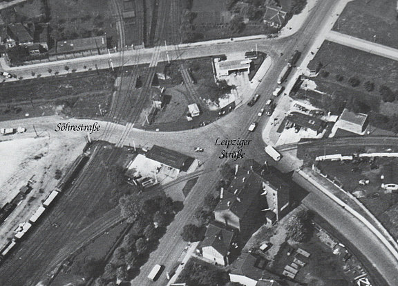 Luftbild der Unfallkreuzung Söhrestraße 