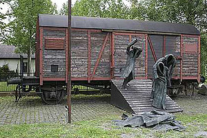 "Die Rampe" - Mahnmal von Eva Nele