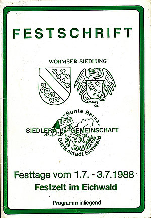 Titelseite zur Festschrift 1988