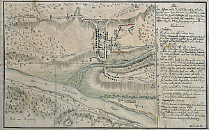 Plan der Schlacht bei Trenton, 1776