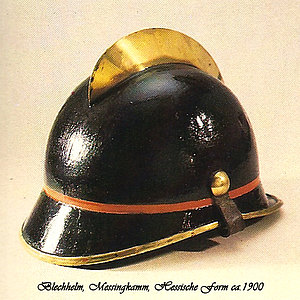 Feuerwehrhelm Hessen 1900