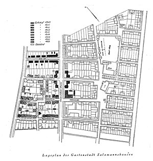 Lageplan der Gartenstadt Salzmann