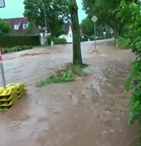 Stromschnellen auf der Ochshäuser Straße 