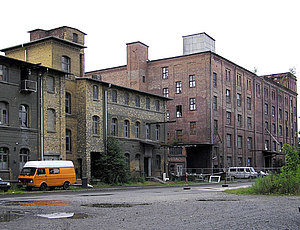 Verlassene Gebäude der ehemaligen Haferkakaofabrik Schüle-Hohenlohe AG