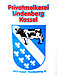 Logo Privatmolkerei Kuh auf blauen Stadtwappen Kassel