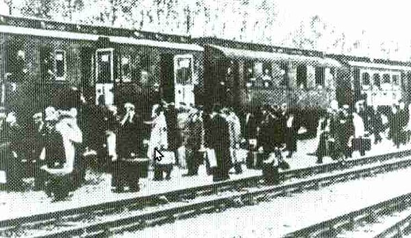 Bild von der Abfahrt nach Deutschland