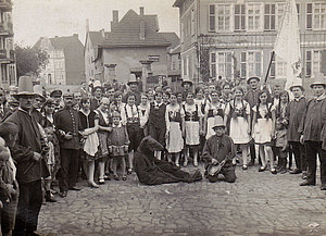 Kirmesfeier mit Baer, 1910