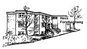 Skitze vom Haus Forstbachweg ca. 2010