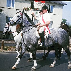 Eine Reitergruppe im Festzug zur 850-Jahrfeier - 1976