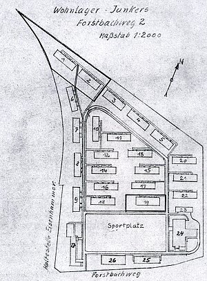 Plan des "Junkers-Lagers"