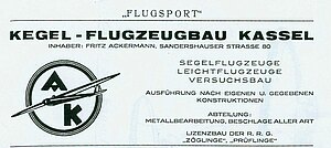 Anzeige Flugsport