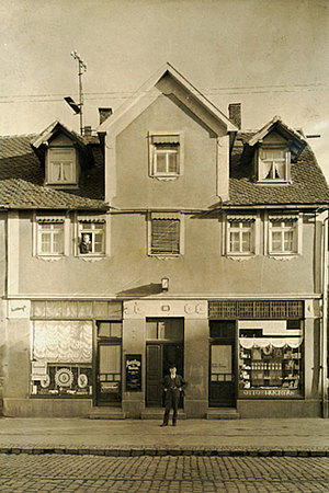 Friseursalon Huckauf in der Leipziger Str. 179, 1935