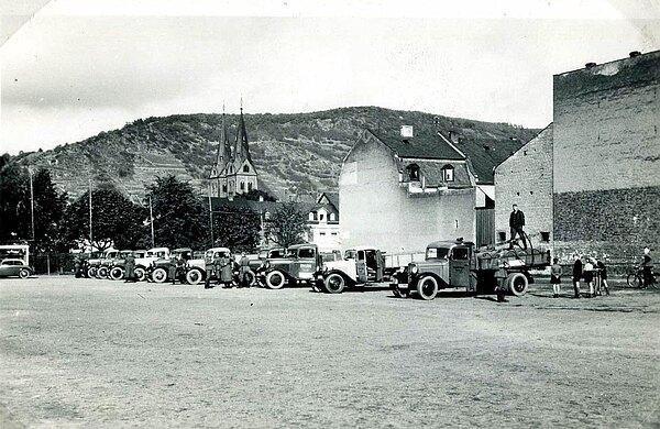 Parade der eingezogenen LKWs in Boppard