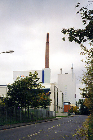 Muellheizkraftwerk an der Losse im Jahr 2000