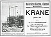 Werbung der Maschinenfabrik Rieche, 1913, mit Abbildung von Känen